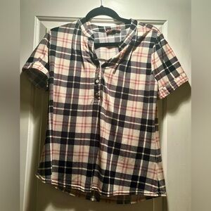 Plaid blouse